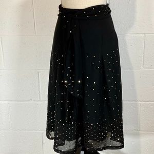 Rampage Clothing Company Black Skirt with Gold Sequins